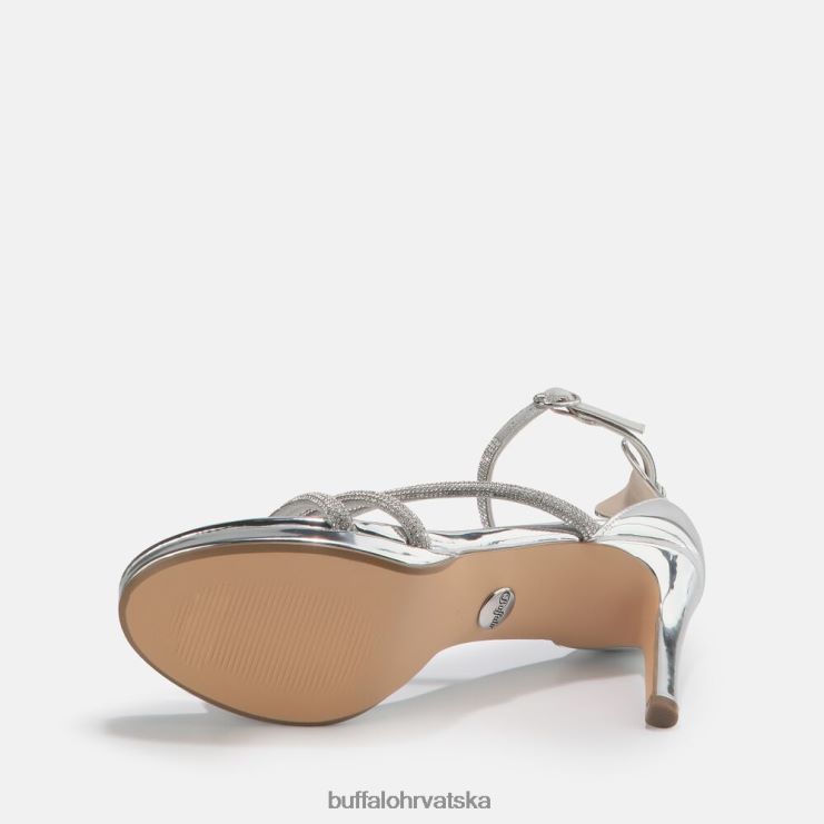 bijela Buffalo serena shine sandala s petom |sandale TDD6T626
